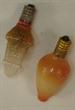 Figural clear glass lantern bulbs set of 2